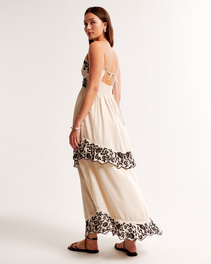 Tiered Ruffle Maxi Dress | Abercrombie & Fitch (US)