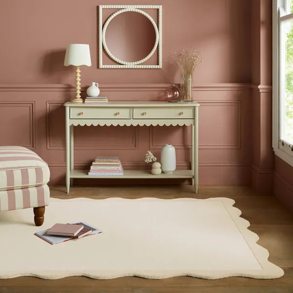 Bonnie Scallop Wool Rug | Dunelm (migrated)