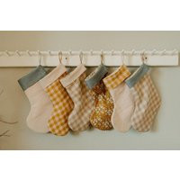 Retro Christmas Sock - Hand Embroidered Personalized Handmade Stocking Xmas Decorations | Etsy (US)