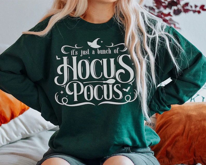 Hocus Pocus Sweatshirt Women Halloween sweater, Halloween Party gift, Hocus Pocus sweater, Sander... | Etsy (US)