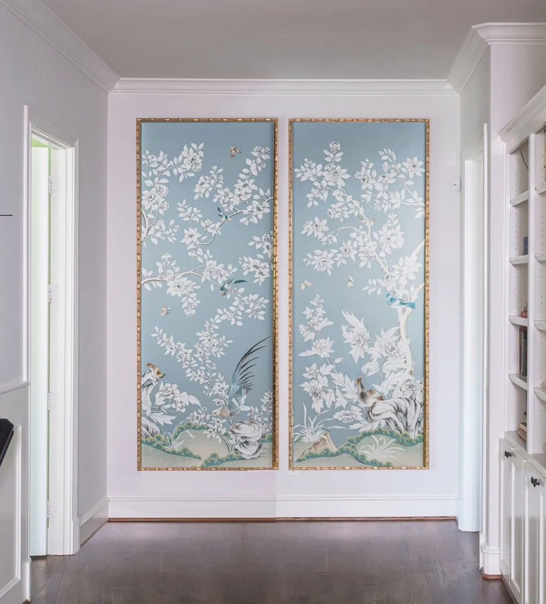 Blue Chinoiserie Birds and Flowers - Etsy | Etsy (US)