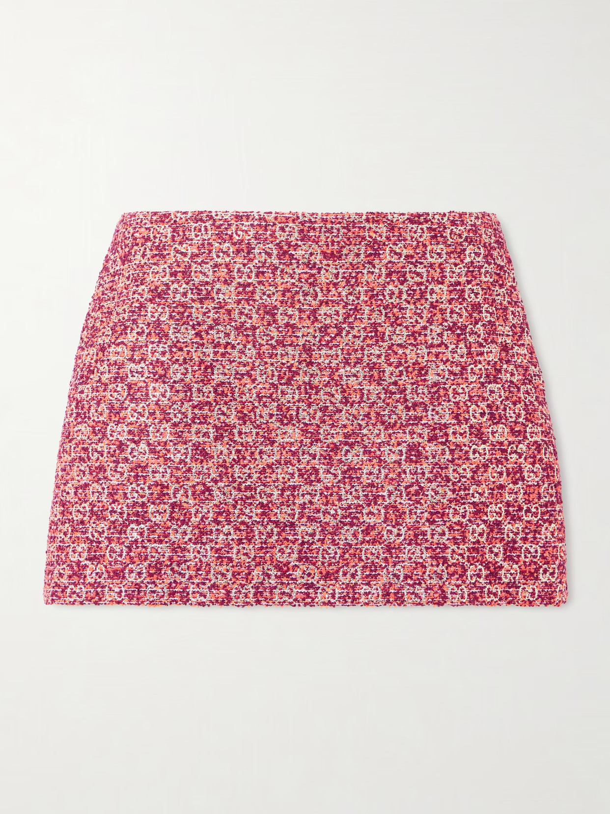 Gucci - Metallic Tweed Mini Skirt - Red | NET-A-PORTER (US)