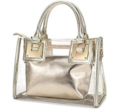 AlwaySky Women Transparent Shoulder Crossbody Bag, 2 in 1 Designer Fashion Handbag Purse | Amazon (US)