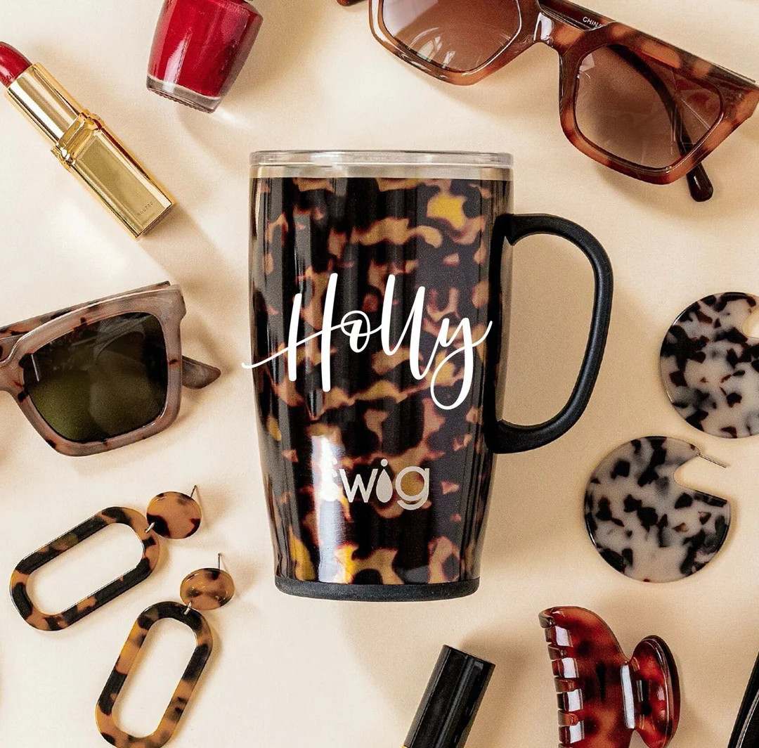 SWIG Coffee Mug, Personalized Stainless Steel Insulated Coffee Tumbler, Custom Coffee Cup, Teache... | Etsy (US)