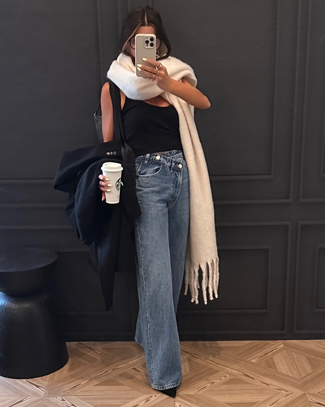 Casual Friday in crossover denim…and what about this oversized cozy scarf?? I’m obsessed and keep it next to my desk for when someone in the office thinks it’s a good idea to crank up the AC 🙄🙄🙄🙄

#LTKFindsUnder100 #LTKStyleTip #LTKSeasonal