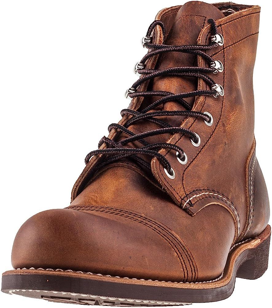 Red Wing Heritage Men's Iron Ranger Work Boot, Copper Rough and Tough, 11 D US | Amazon (US)