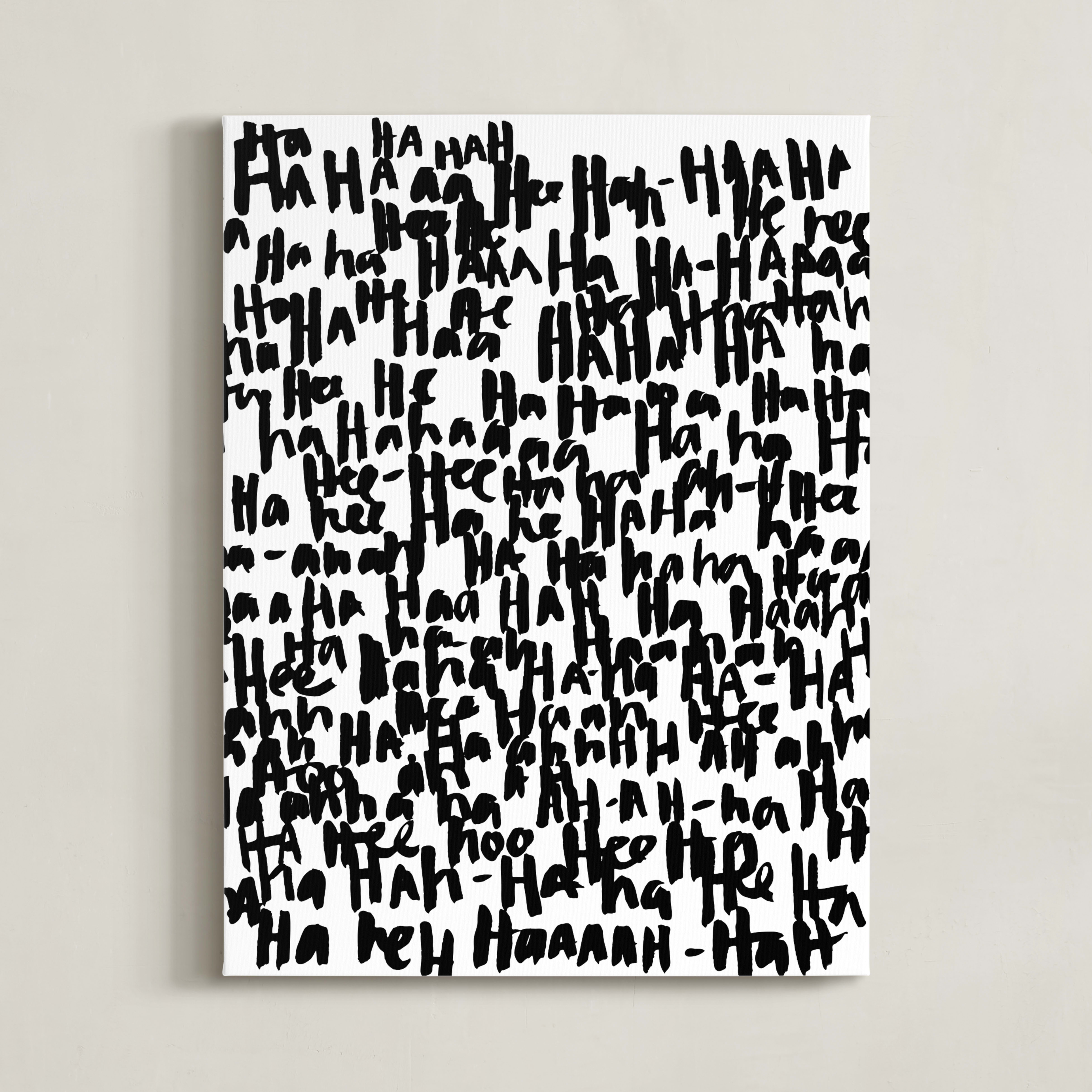 "HA-HA-HA-HA" - Graphic Limited Edition Art Print by Kate Roebuck. | Minted