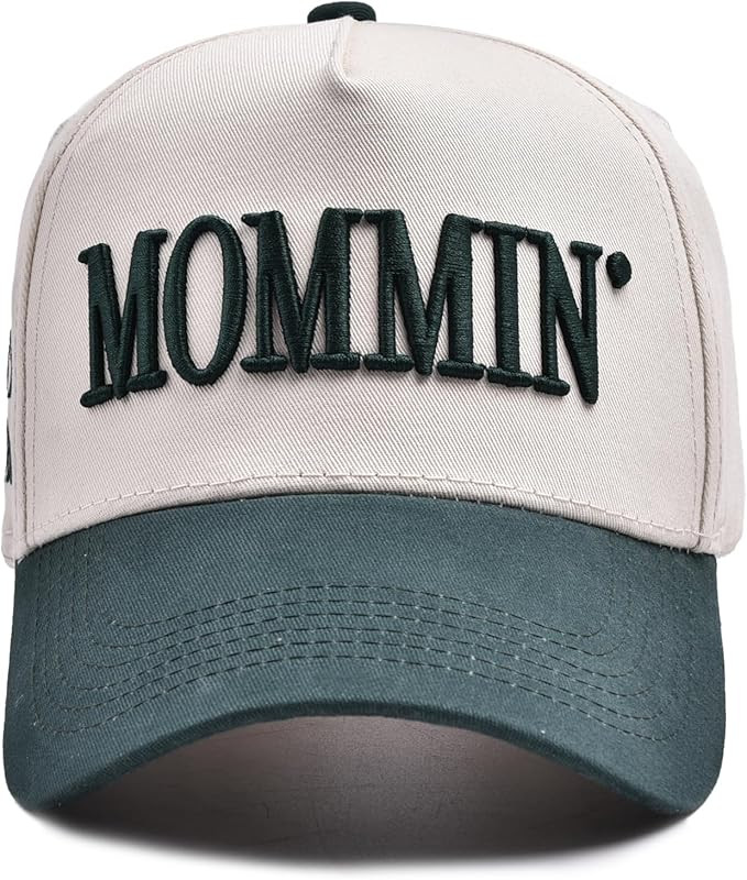 Women’s Mommin Trucker Hat – Vintage Two-Tone Ponytail Baseball Cap, Embroidered Adjustable H... | Amazon (US)