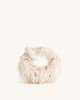 Abacus Faux Fur And Sequin Mini Top Handle Bag - Beige | JW PEI US