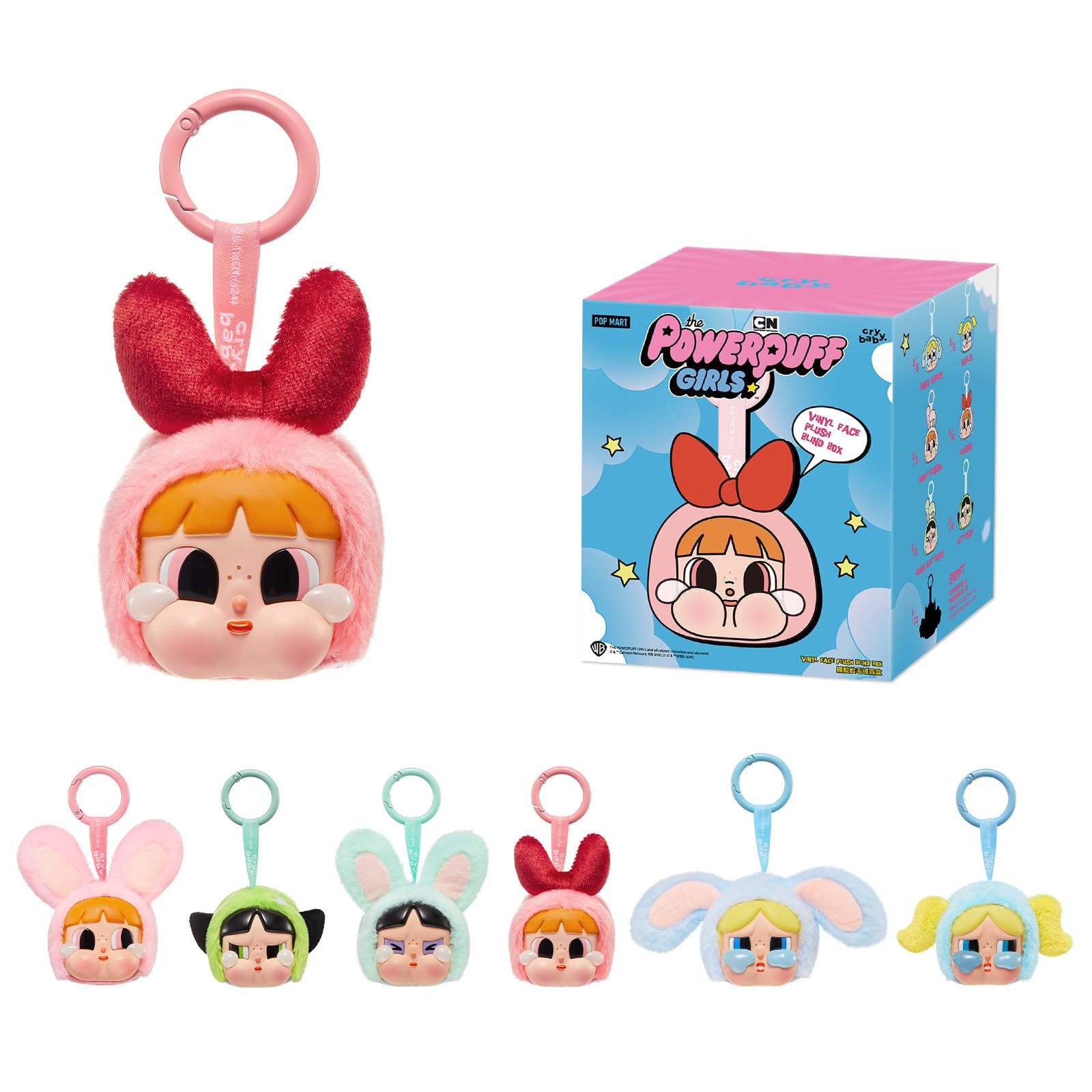 POP MART Crybaby × Powerpuff Girls Series-Vinyl Face Plush Blind Box, Crybaby Blind Box Figures,... | Amazon (US)