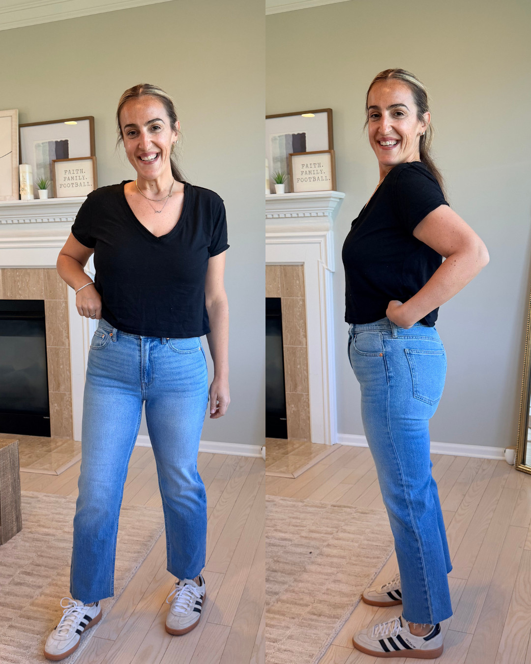 wearing size 8 regular length!  

 #LTKootd #LTKmomlife #LTKOver40