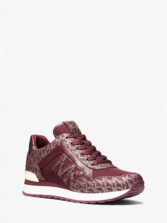 Maddy Metallic Signature Logo Trainer | Michael Kors US