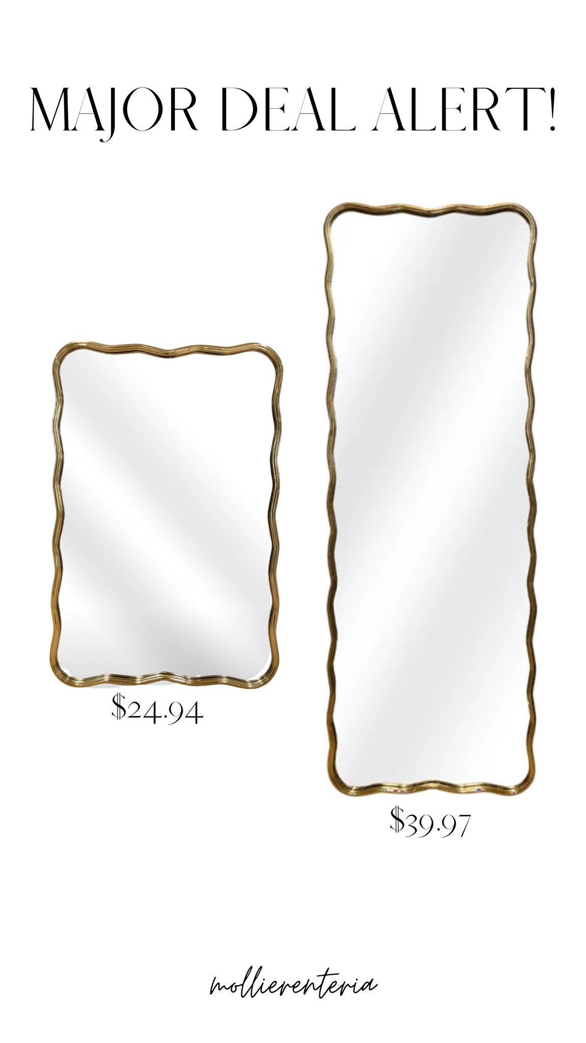 Major deal on these pretty squiggle mirrors! #walmart 

#LTKSaleAlert #LTKHome
