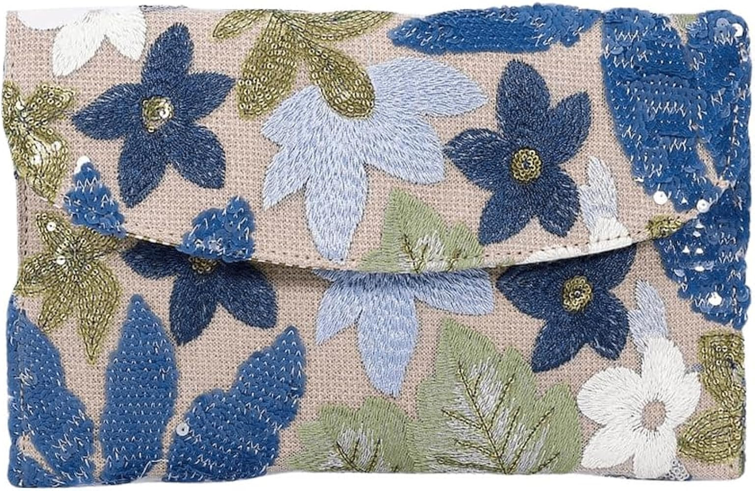 Verdusa Women's Floral Embroidery Sequin Evening Clutch Bags Party Purses | Amazon (US)