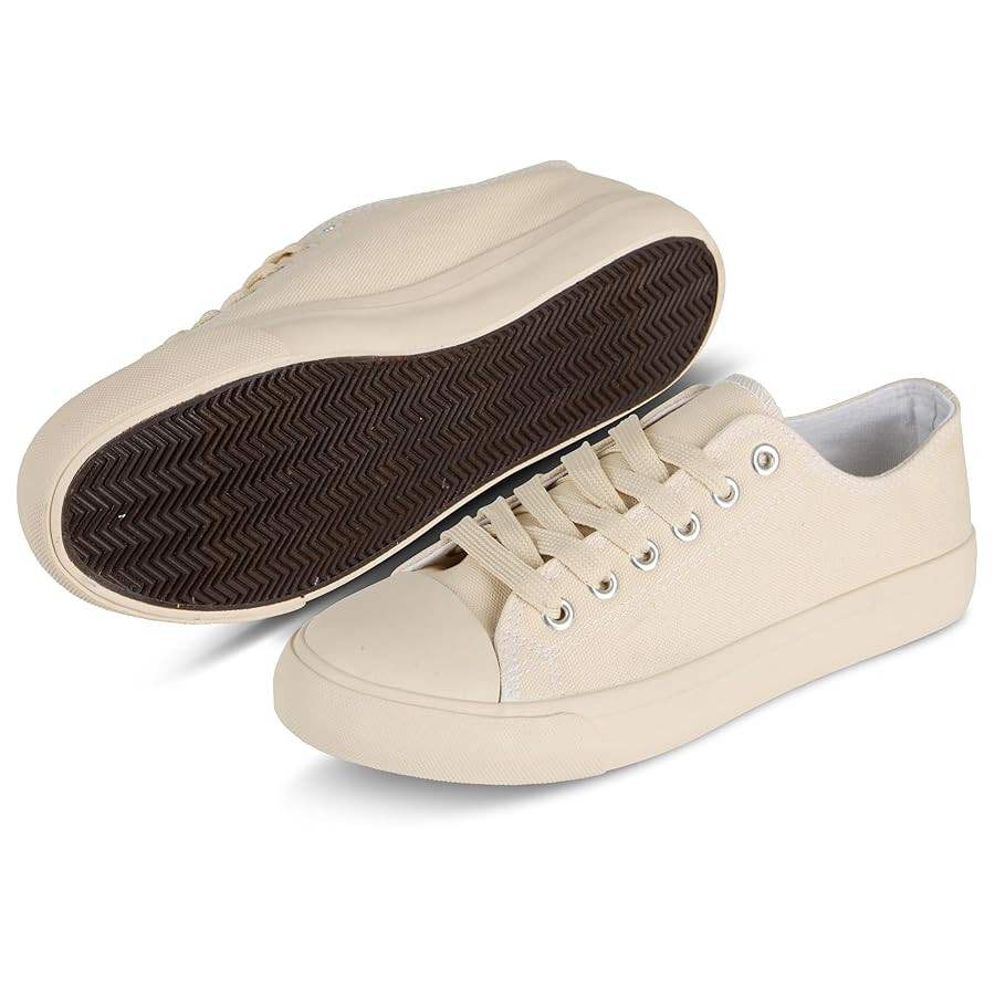 Canvas Shoes for Women Casual Low Top Sneakers Fashion Womens Tennis Shoes for Everyday Wear | Amazon (US)