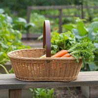 Heirloom Garden Trug/Basket - Eco-Friendly Basket With Leather Handles For Harvesting | Etsy (US)