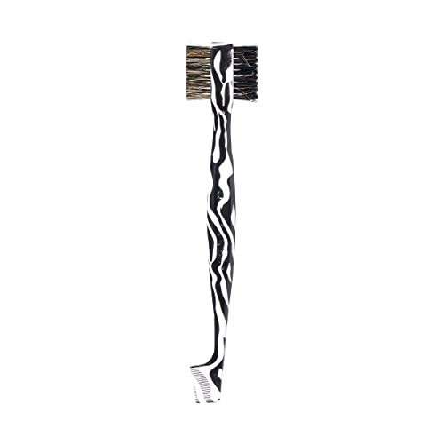 RED by Kiss Dual Edge Brush 3 in 1 Edge Brush Comb Soft and Hard Board Bristles (Zebra) | Amazon (US)
