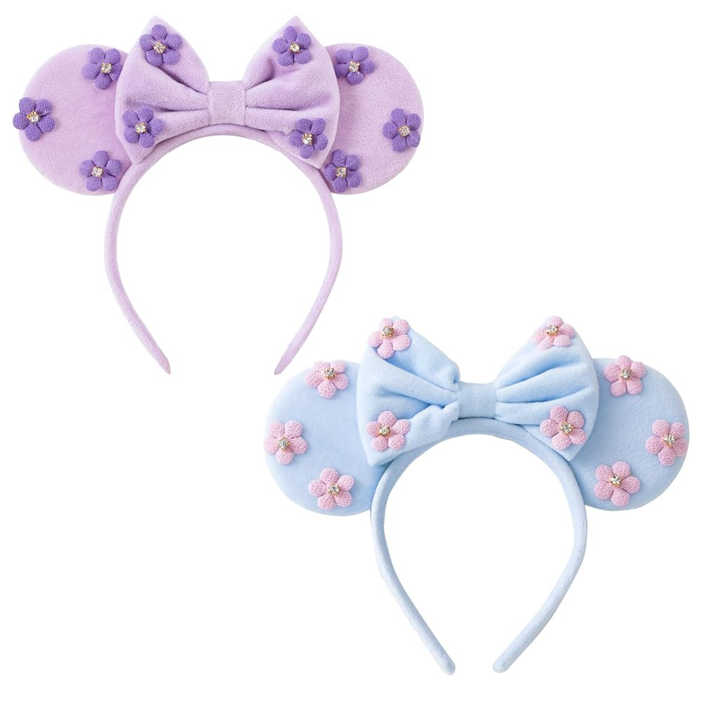 KARETT Sequins Mouse Ears Headband With Glitter Bow Cosplay Costumes Princess Party Decorations F... | Amazon (US)