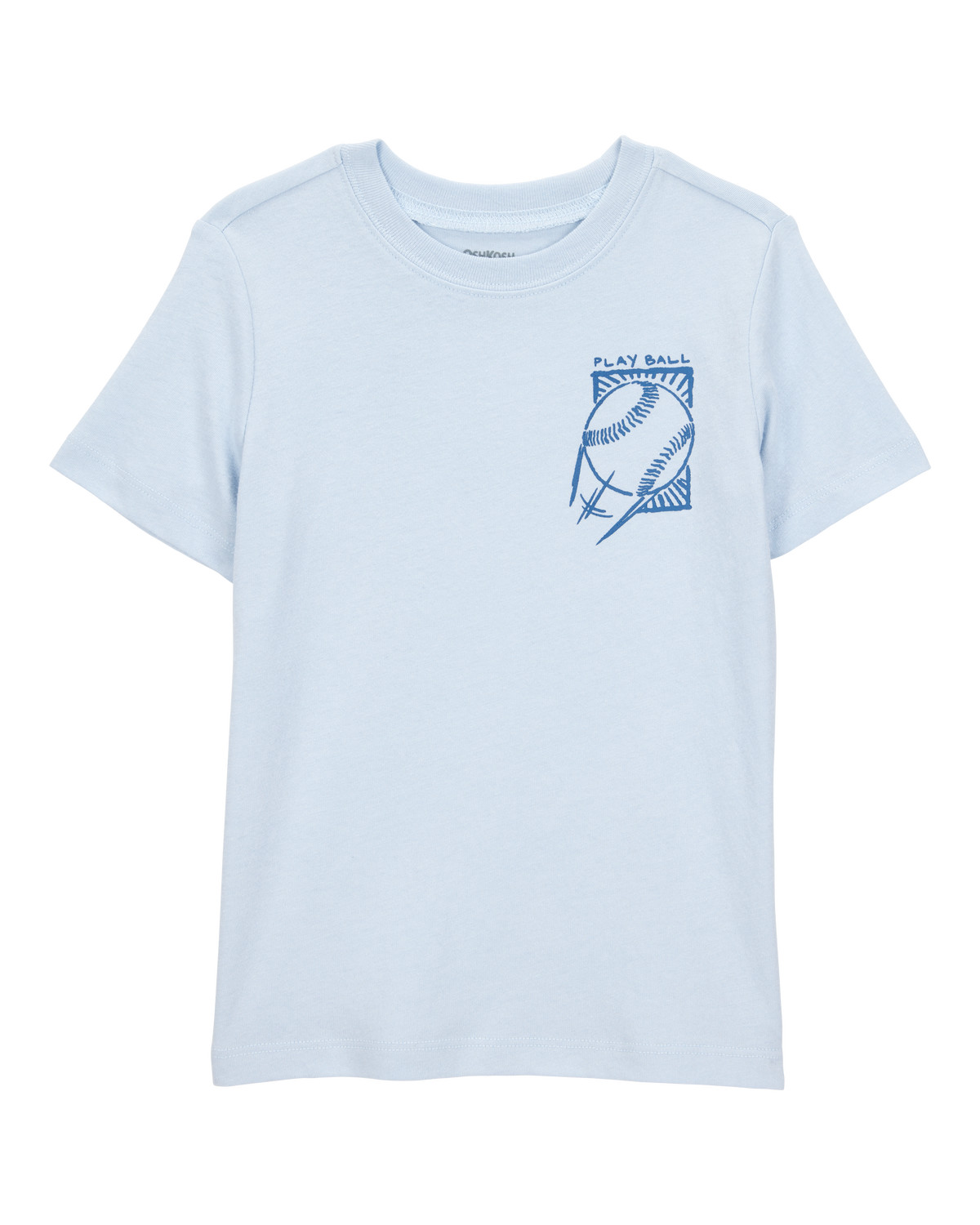 Toddler Baseball-Print Short-Sleeve Graphic Tee - Blue - OshKosh | Carter's | Carter's Inc