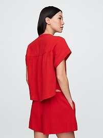 Cotton Gauze Dolman Shirt | Gap (US)