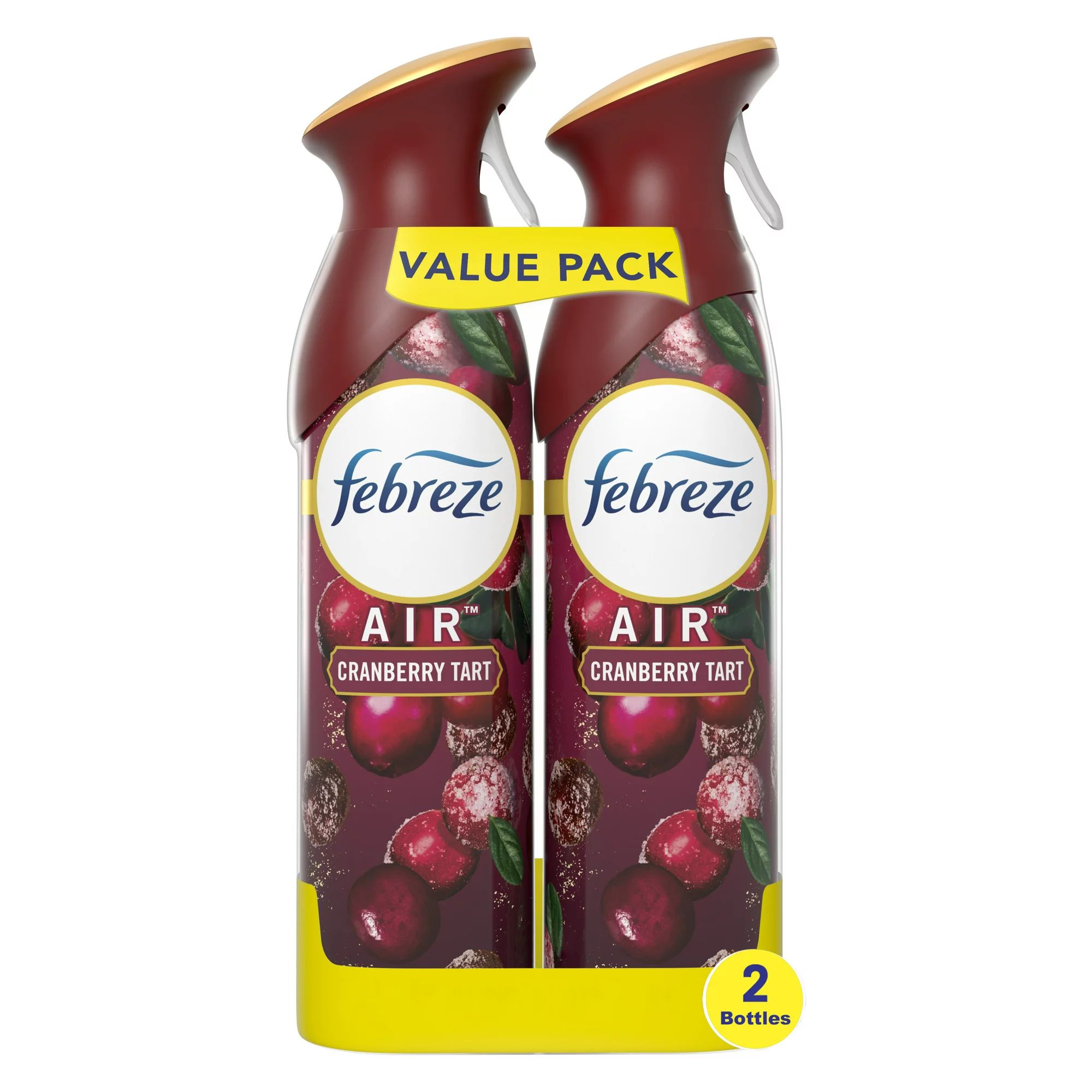 Febreze Air Effects Odor-Fighting Air Freshener Cranberry Tart, 8.8 oz. Aerosol Can, Pack of 2 | Walmart (US)