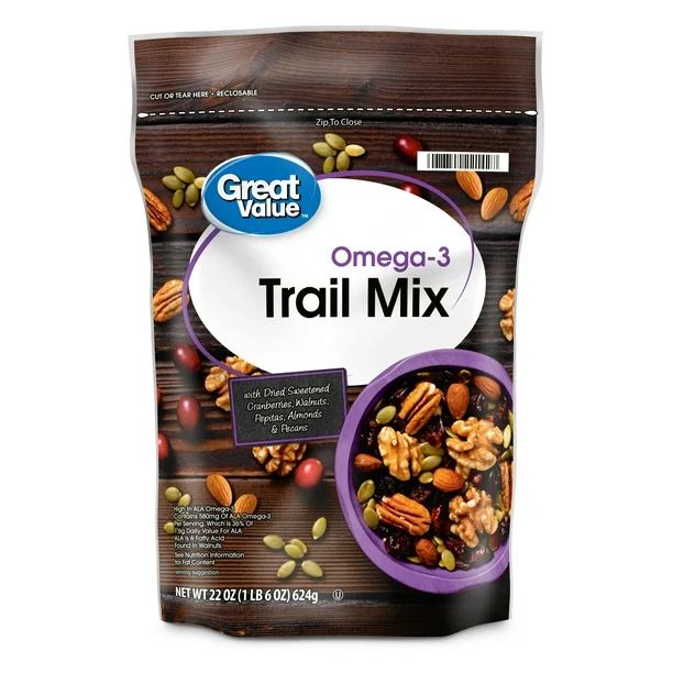 Great Value Omega3 Trail Mix, 22 Oz - Walmart.com | Walmart (US)