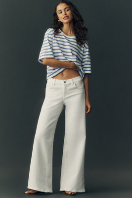 FRAME Le Slim Palazzo Low-Rise Wide-Leg Jeans | Anthropologie (US)