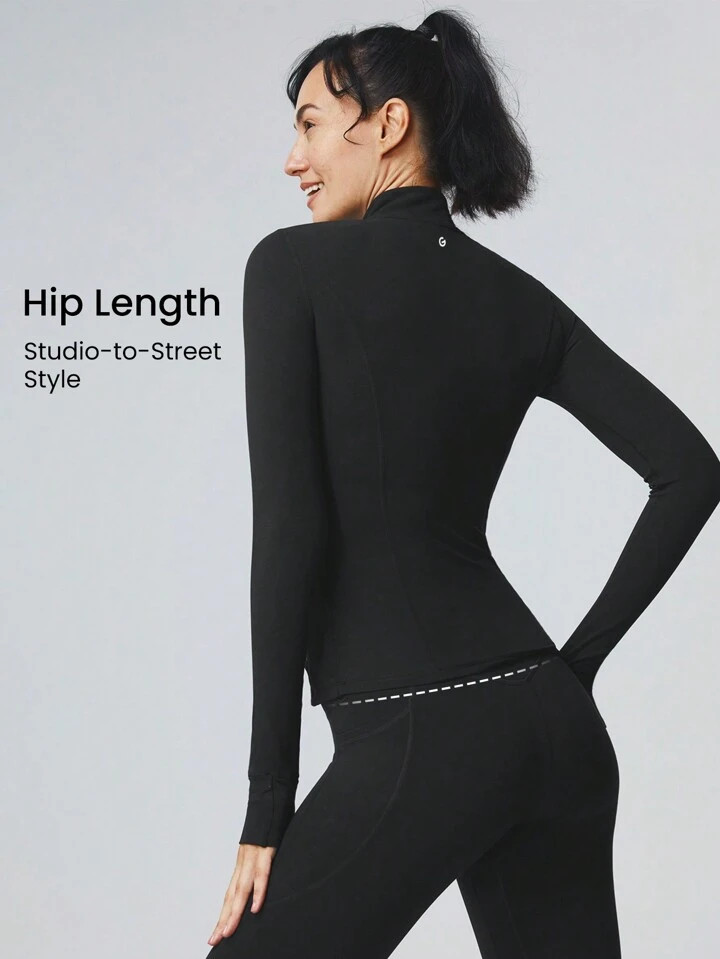 GLOWMODE FeatherFit™ Streamline Performance Jacket | SHEIN