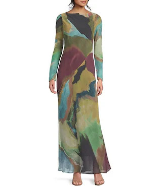 TOPSHOP Chiffon Maxi Dress | Dillard's | Dillard's