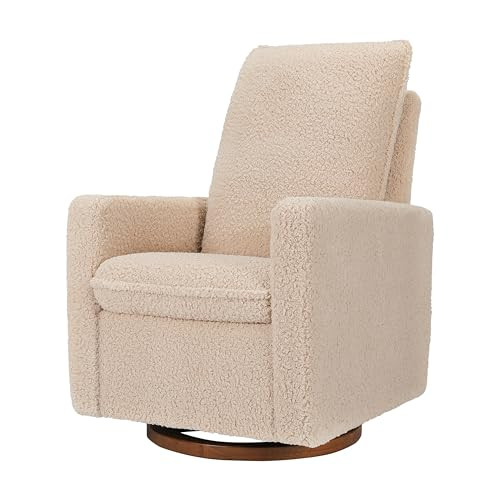 Babyletto Cali Pillowback Swivel Glider in Chai Shearling, Greenguard Gold and CertiPUR-US Certified | Amazon (US)