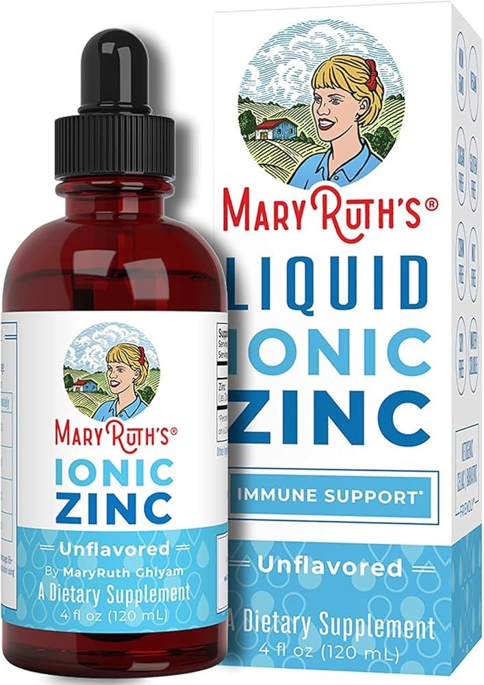 MaryRuth's Ionic Liquid Zinc Drops | Liquid Zinc Supplement for Immune Support & Skin Health | Io... | Amazon (US)