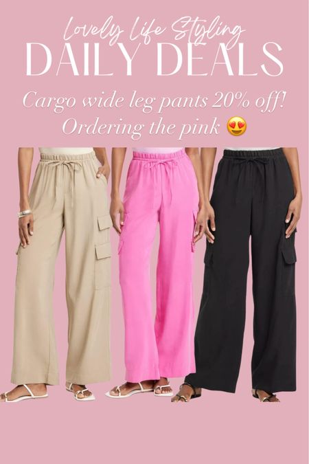 Target wide leg cargo pants 20% off!


#LTKsalealert #LTKstyletip #LTKfindsunder50