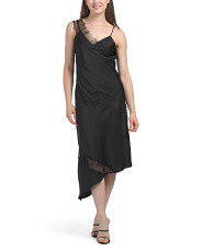 Satin Maxi Slip Dress With Lace Inserts | Casual Dresses  | Marshalls | Marshalls