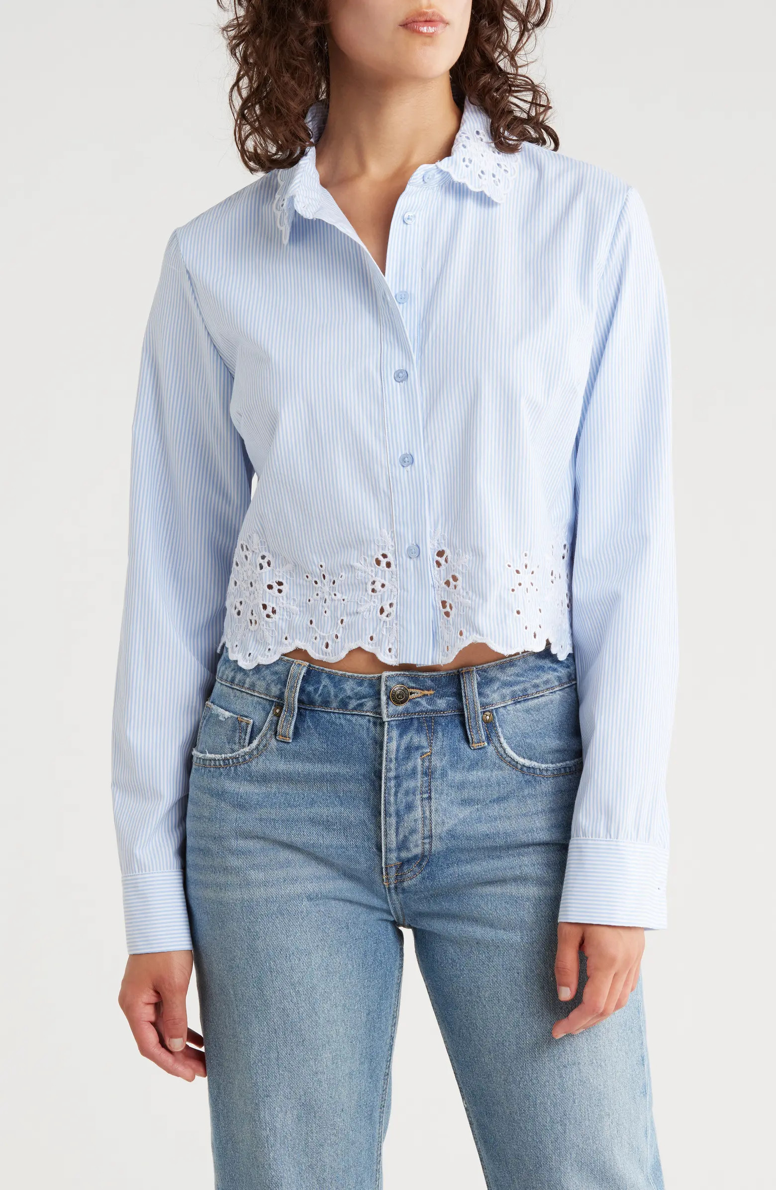 Embroidered Button-Up Shirt | Nordstrom Rack