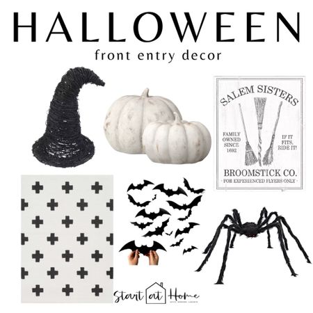 Halloween front entry decor, fall decor, Halloween decor, home decor, Brooke start at home 

#LTKhome #LTKHalloween #LTKSeasonal