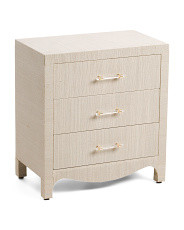 26in 3 Drawer Wavy Bottom Accent Table | Marshalls