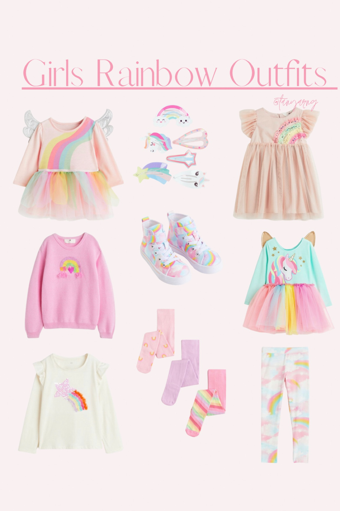 Girls rainbow outfits 🌈. 20% off today. 

#LTKunder50 #LTKkids #LTKfamily