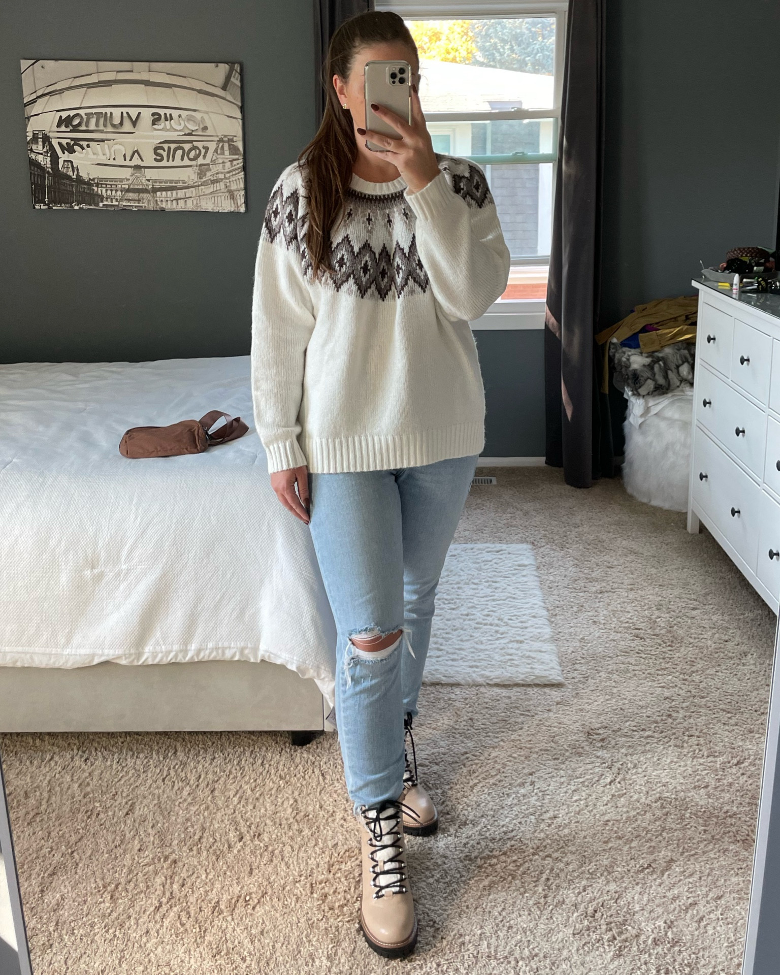 Wearing a size medium sweater, I suggest sizing down in the jeans, shoes TTS.

#falloutfits #fallstyle #fallfashion #jeans #denim #sweater #shoes #booties #fallboots #target #targetstyle #targetfinds #oldnavy #amazon

#LTKunder50 #LTKCyberweek #LTKsalealert