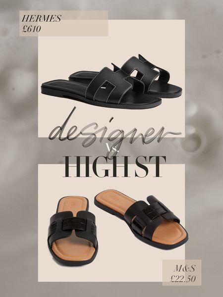 Hermes Vs M&S 🖤🖤
Oran sandals dupe | Designer sandals | Splurge vs save | Credit vs debit | Black summer sandals | Holiday shoes 

#LTKstyletip #LTKshoecrush #LTKtravel