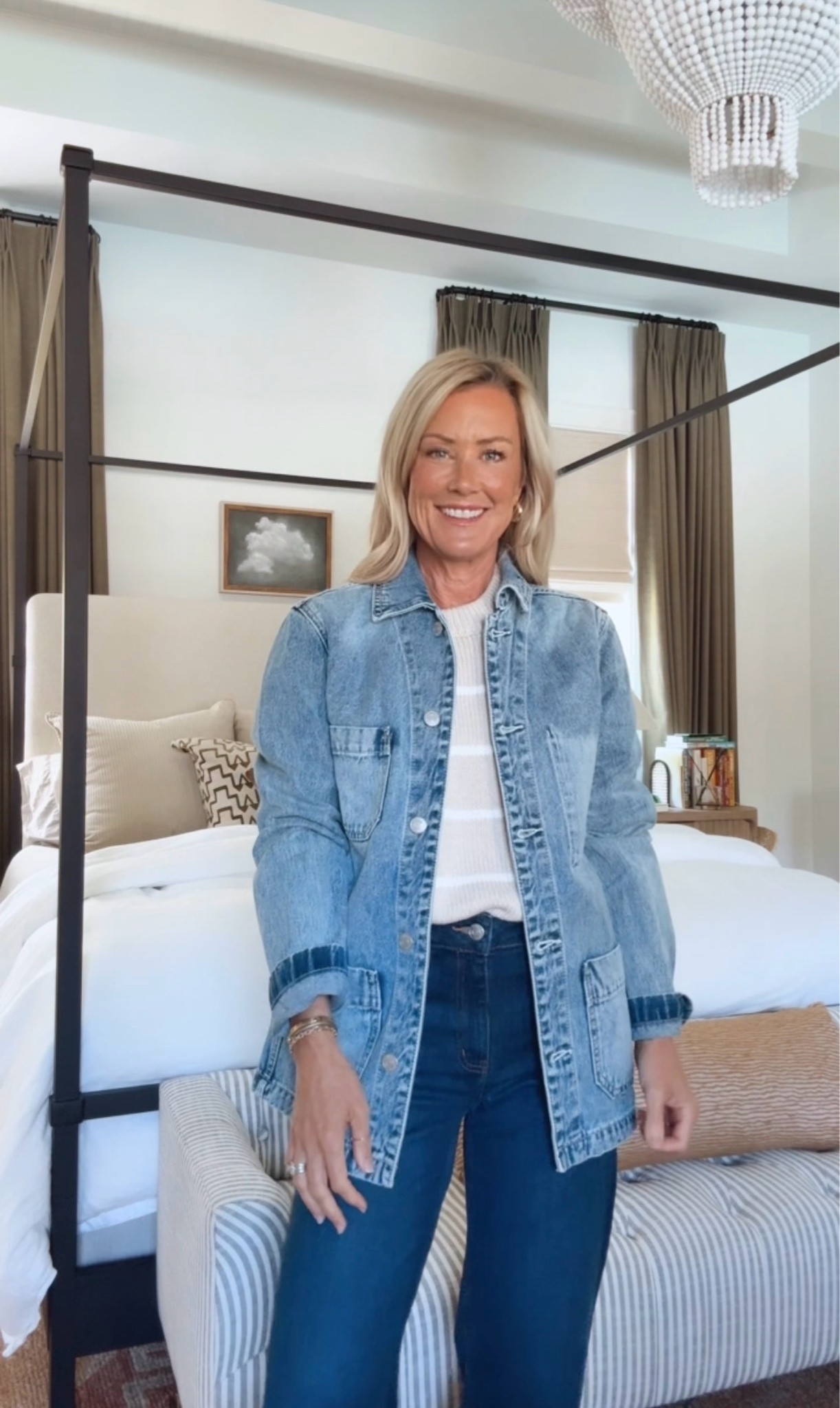 This is the perfect lightweight jacket for fall! 

Jacket: xs
Jeans: 26
Sweater: small

#LTKgrwm #LTKOver40 #LTKSeasonal