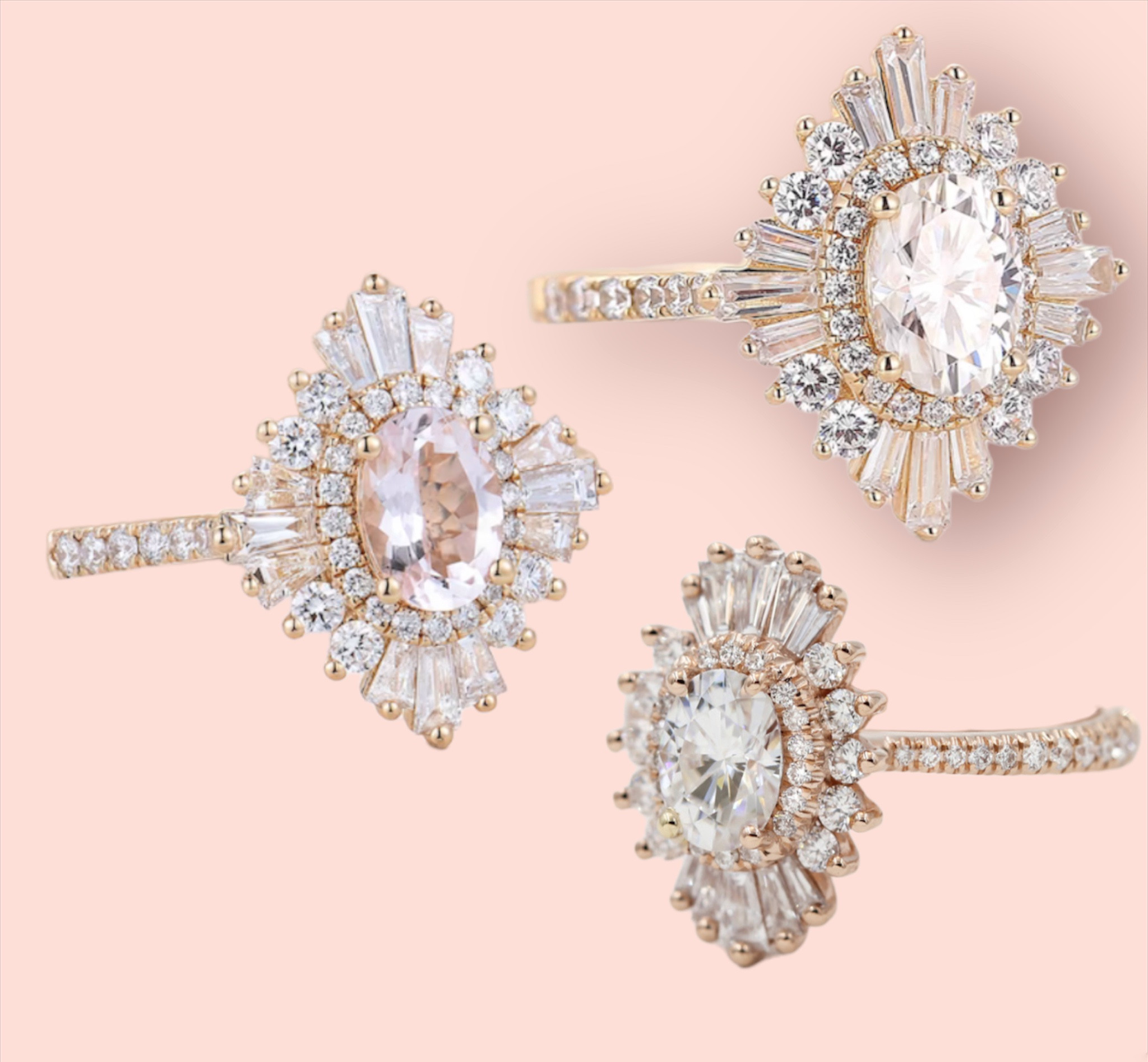 My dream rings (bottom right isn’t linkable, it’s the lindy from Heidi Gibson) the top two are cheaper versions of the Lindy on Etsy! 


My ring size: 7.5
rose gold w diamonds and diamond 6 outer rounds for an elongated composition . Middle oval: 1.50 ct



#LTKsalealert #LTKwedding #LTKGiftGuide