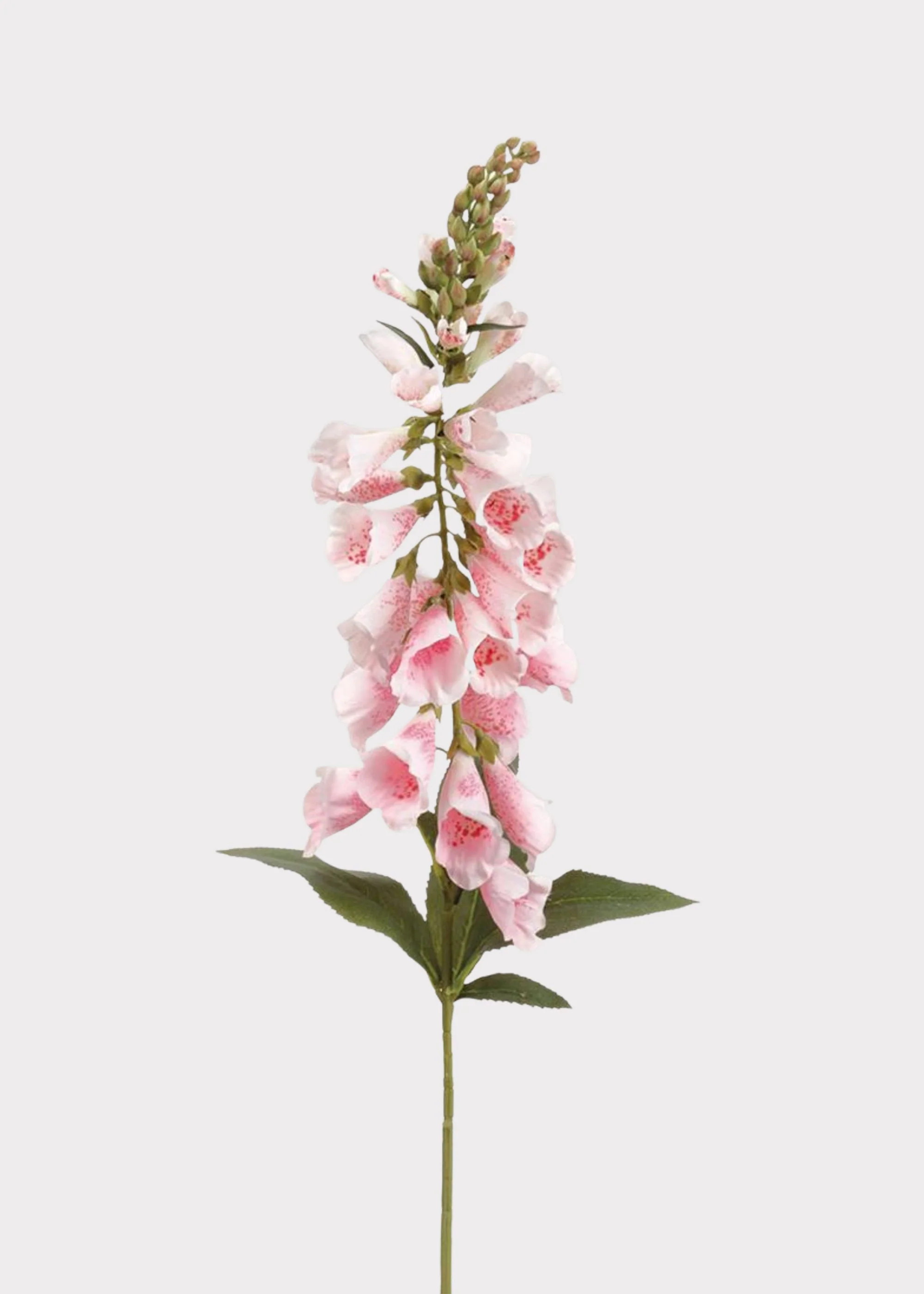 Pink Blooming Artificial Foxglove Flower Branch - 38" | Afloral