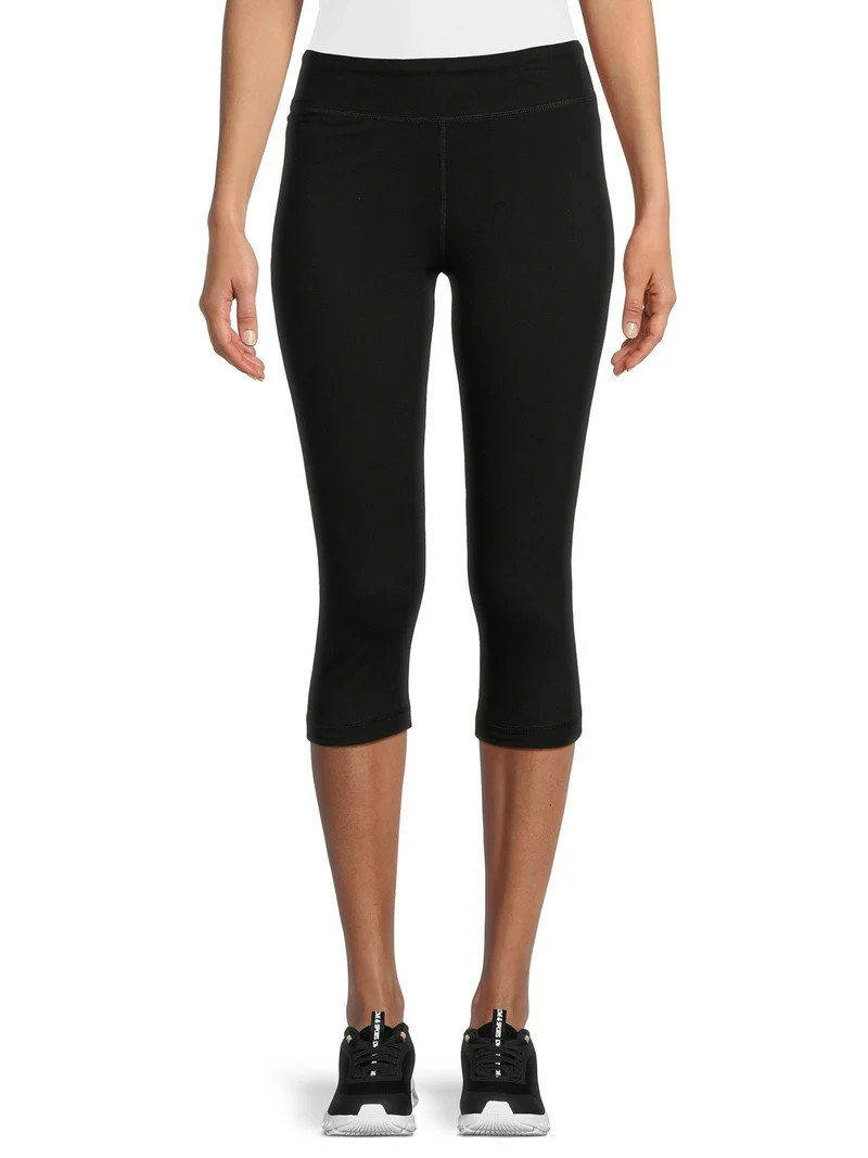 Athletic Works Women's Mid Rise Slim-Leg Capri Leggings, Sizes S-XXL | Walmart (US)