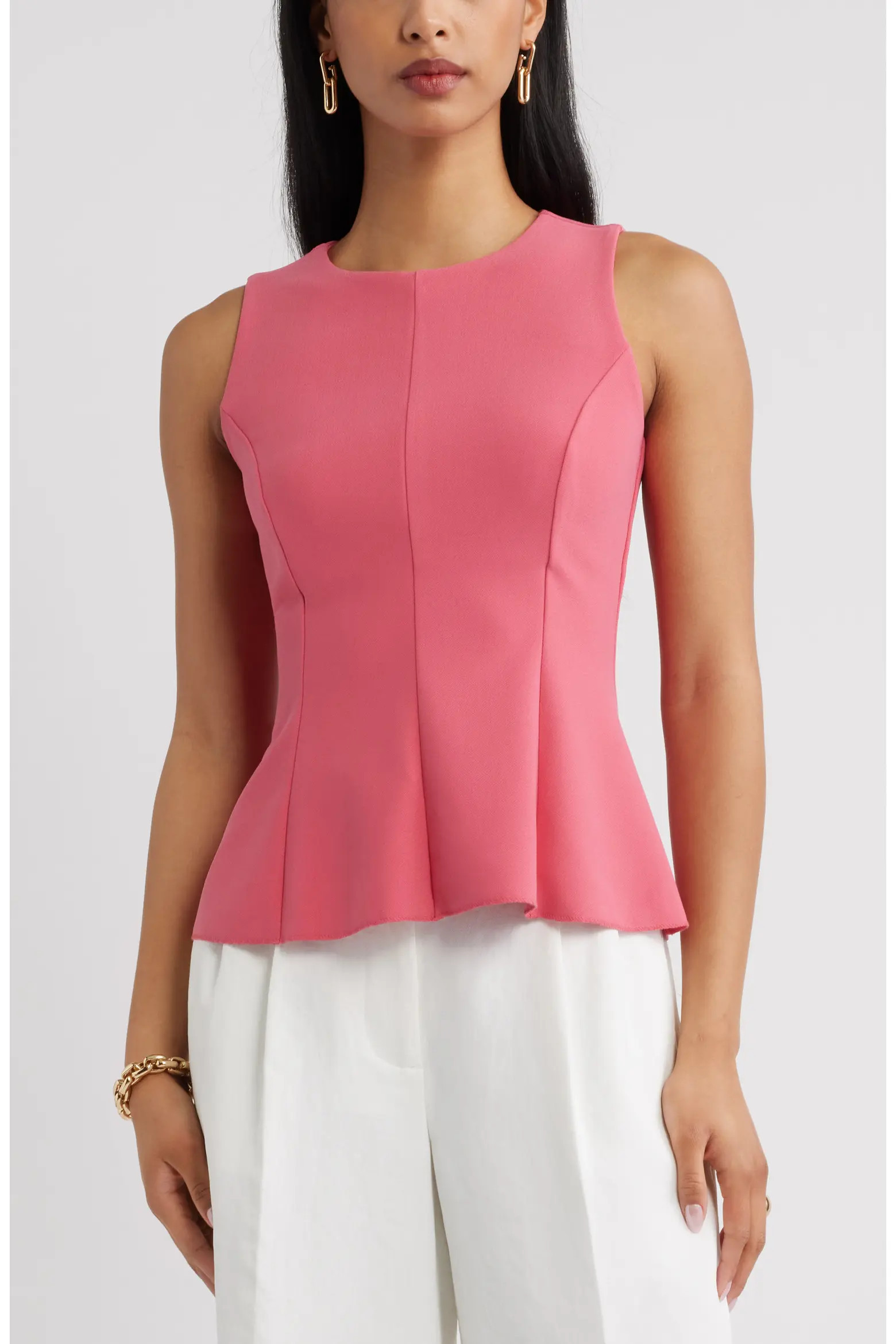 Crewneck Flared Tank (Women) | Nordstrom | Nordstrom