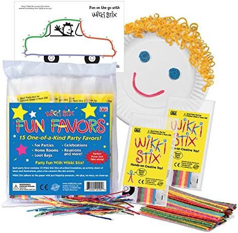 Party Favor Paks, Contains 15 Premium paks, Each with 12 Wikki Stix and Activity Sheet, Made in The  | Amazon (US)