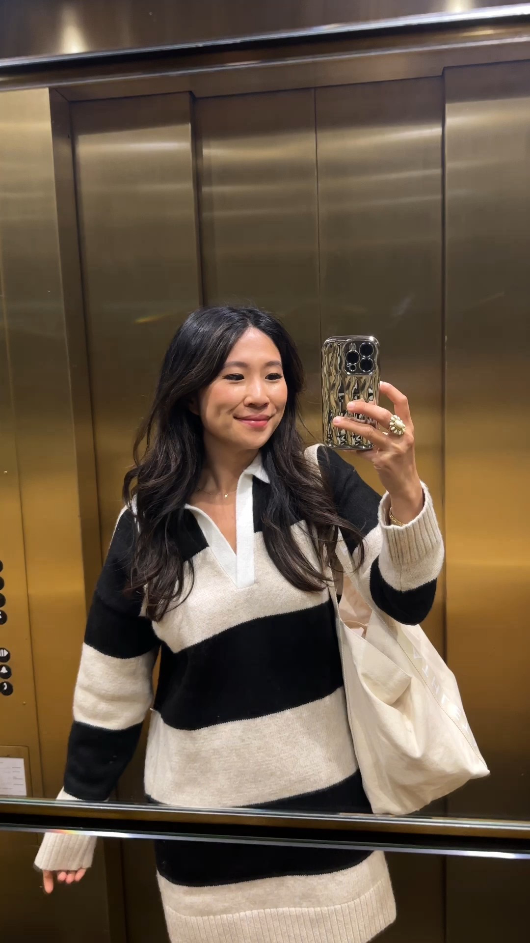 Rugby collar striped dress (wearing size small) 

#LTKFindsUnder100 #LTKStyleTip #LTKPetite