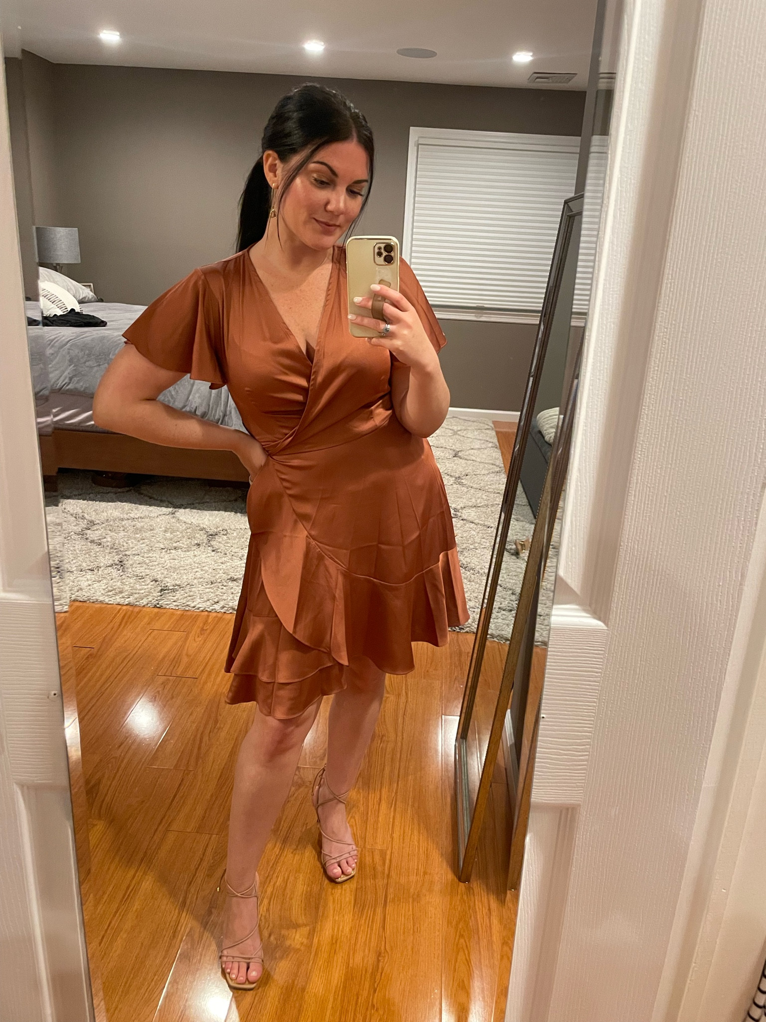 Such an easy dress to wear for a summer event. The satin material makes the style a bit dressier for a nighttime event or a wedding 

#LTKSeasonal #LTKstyletip #LTKFind