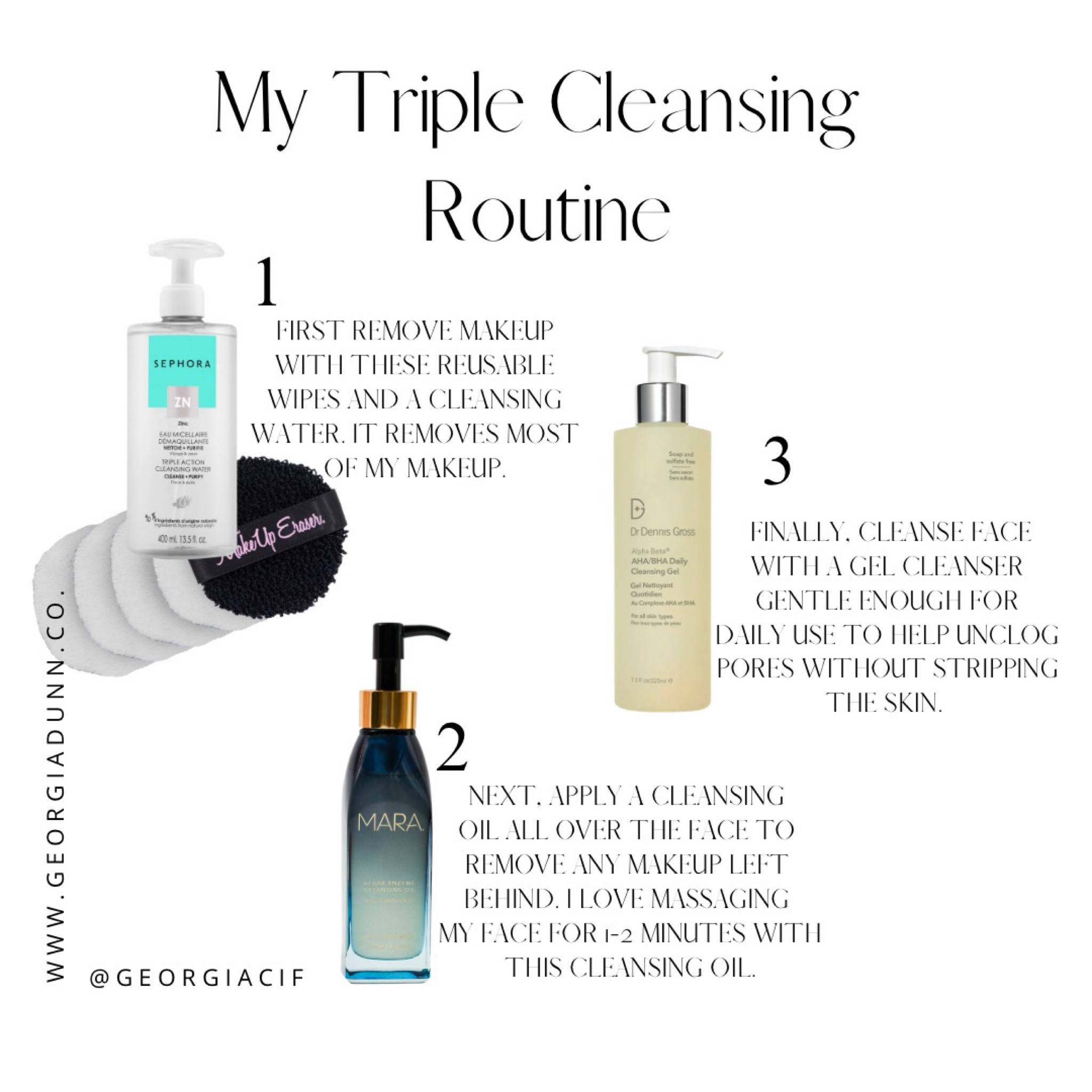 Cleansing routine, cleansing oil, cleansing water, micellar water, double cleanse, reusable cotton pads, skincare reviews, skincare routine, skincare tips

#LTKbeauty #LTKFind