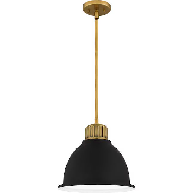Quoizel Baynard Weathered Brass Traditional Dome Hanging Pendant LightItem #4839536 |Model #QPP55... | Lowe's