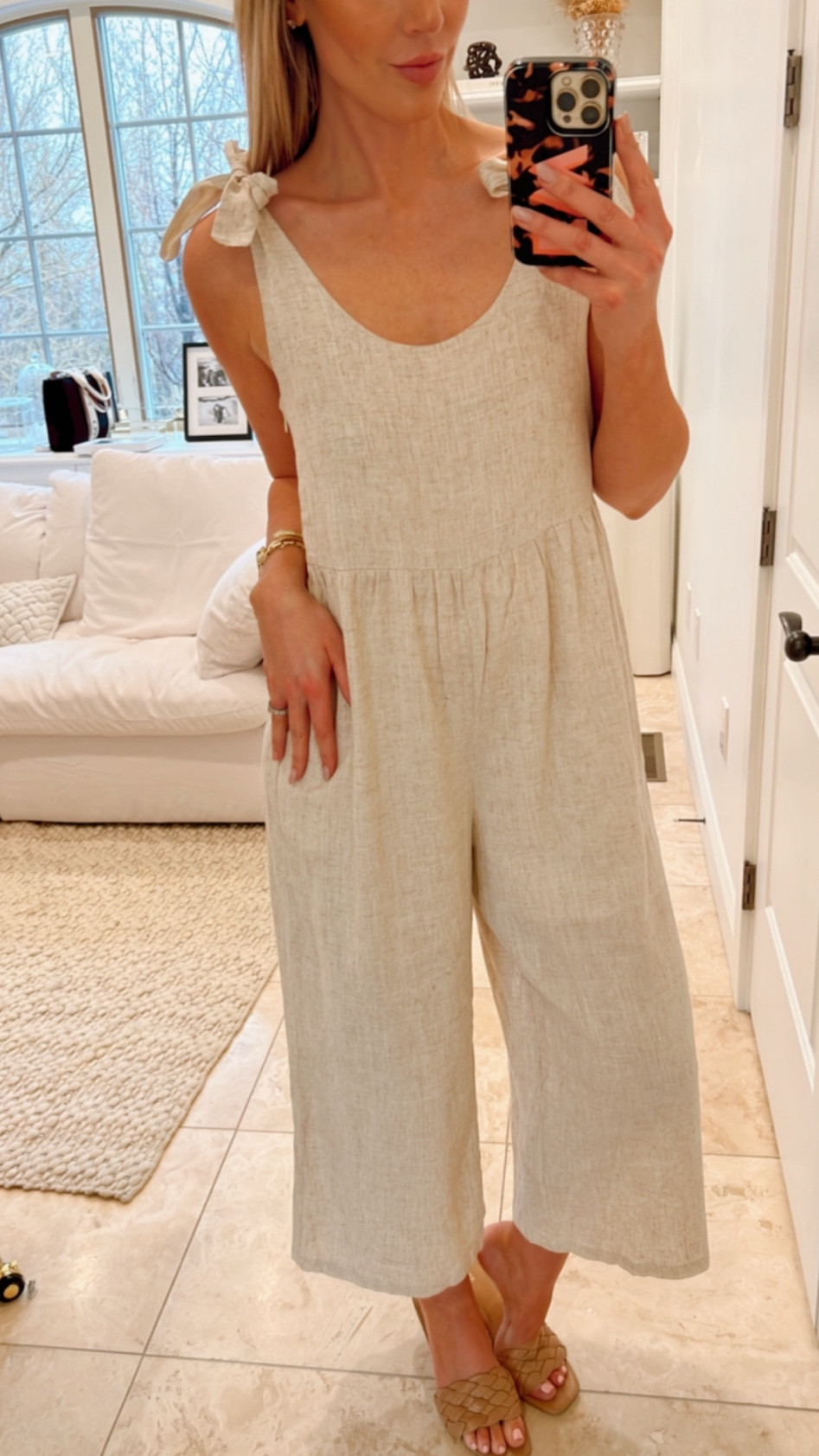 Easy linen jumpsuit for summer. Doesn’t wrinkle. Get your normal size 

#LTKtravel #LTKunder100 #LTKstyletip